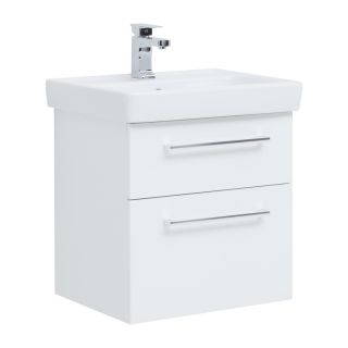 Тумба подвесная Dreja.Rus Q MAX 60 под умывальник Q-60, белый глянец